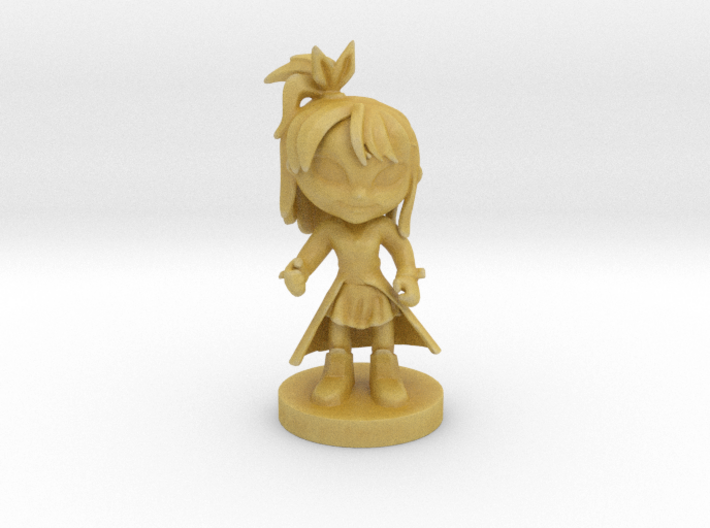Lily cartoon character 3d printed