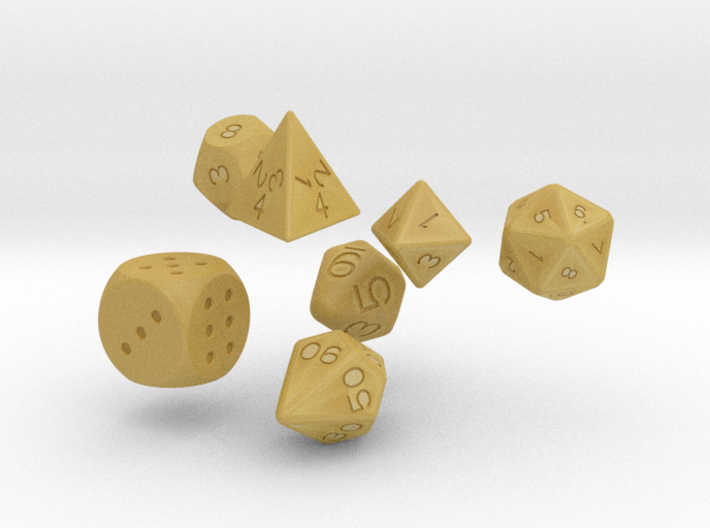 Dice set (5mm) 3d printed 