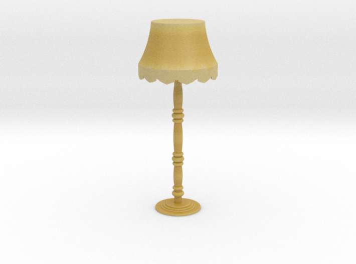 Victorian floor lamp 3d printed 