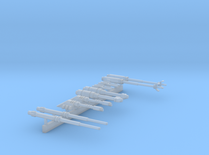 Small ship cannons variety 1 270th 3d printed