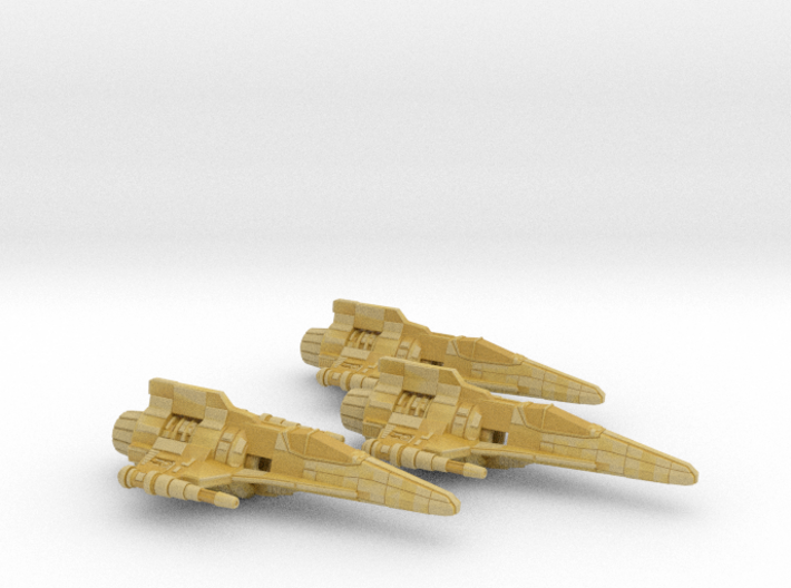 Corvan T-8 Light Fighter Wing 1/270 3d printed
