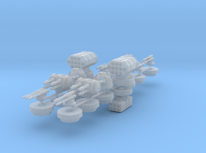 Turret Pack (X wing) 3d printed