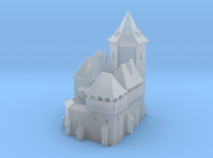 Miniature Medieval Castle 3d printed