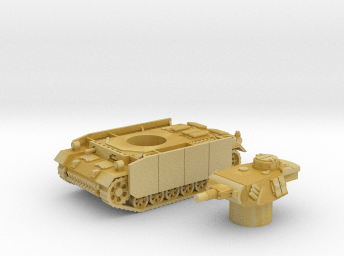 Panzer III tank M (Germany) 1/200 3d printed