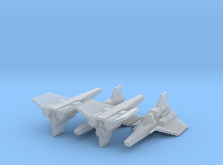 Viper Mk I Wing (Battlestar Galactica), 1/270 3d printed