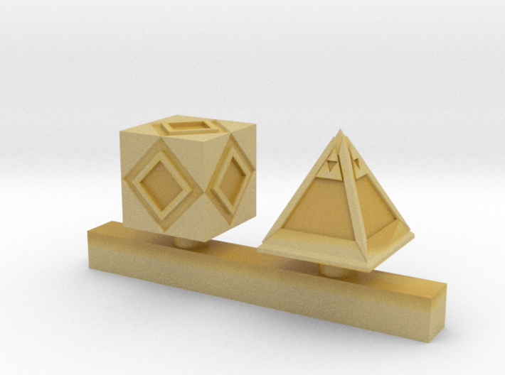 Wizard Hologram Cube Objectives 3d printed