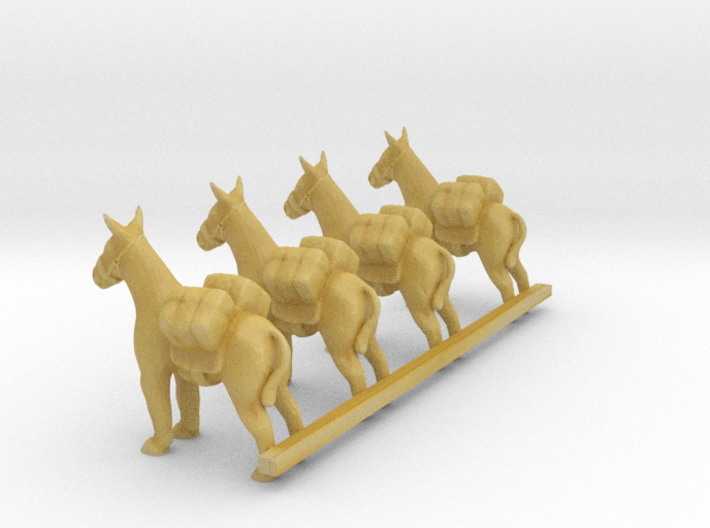 O Scale pack donkeys 3d printed