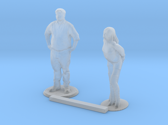 O Scale People Standing 4 3d printed