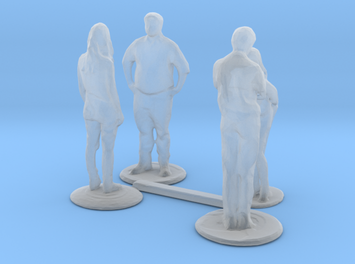 HO Scale People Standing 2 3d printed