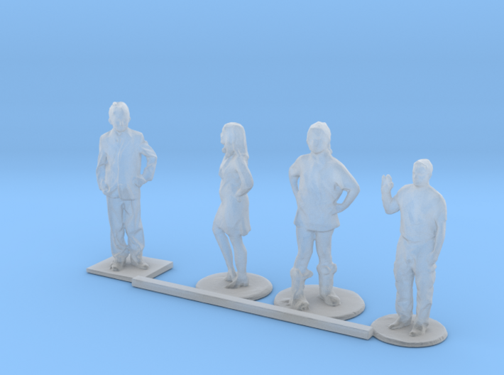 HO Scale Standing Kids 5 3d printed