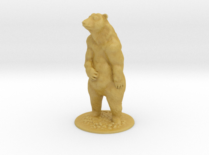 S Scale Grizzly Bear 3d printed