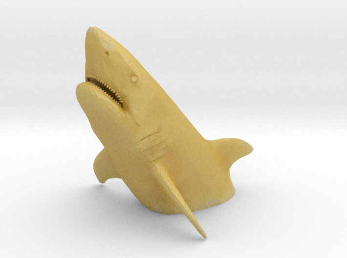 S Scale leaping shark 3d printed
