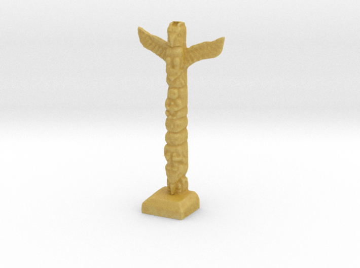 N Scale Totem Pole 3d printed 