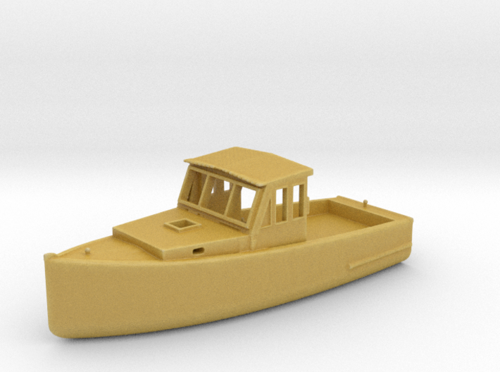 S Scale Fishing Boat 3d printed
