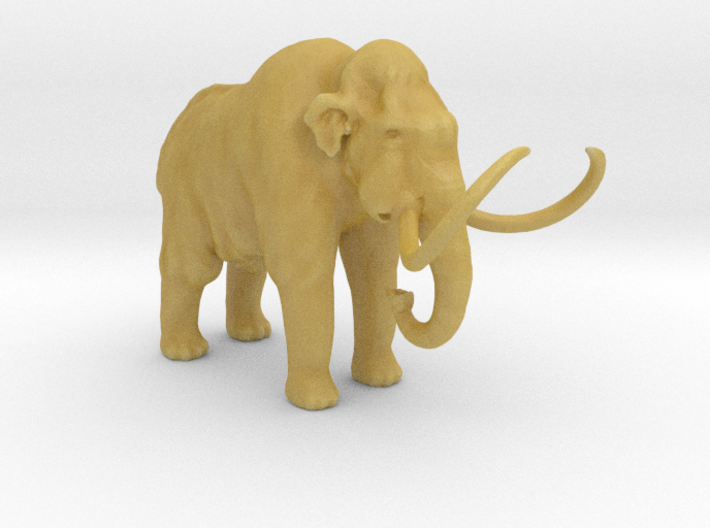 HO Scale Woolly Mammoth 3d printed 