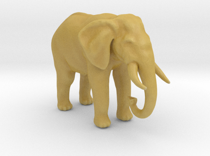 HO Scale African Elephant 3d printed
