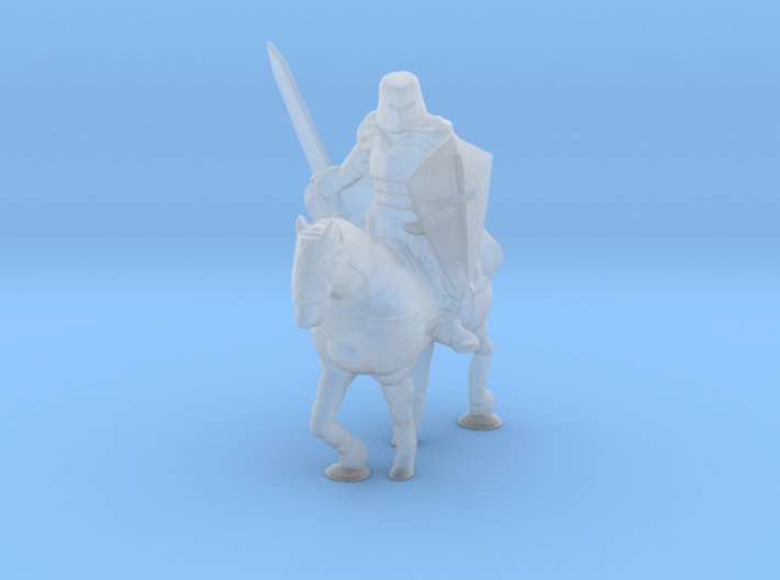 O Scale Knight on a Horse 3d printed