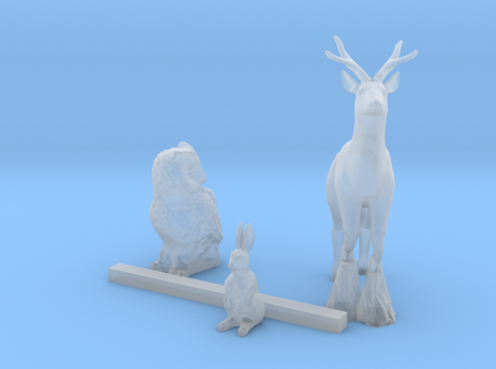 S Scale Woodland animals 3 3d printed