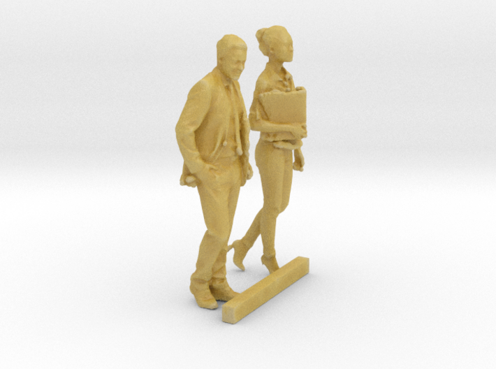 HO Scale Walking Man &amp; Woman 3d printed