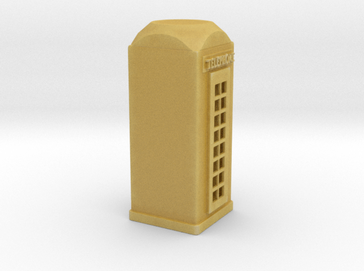HO Scale Telephone Booth 3d printed