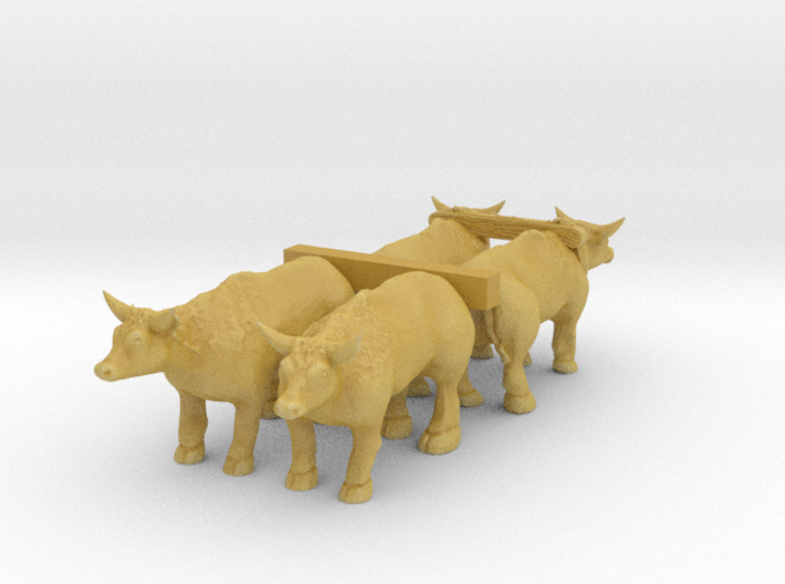 N Scale Oxen Set 3d printed 