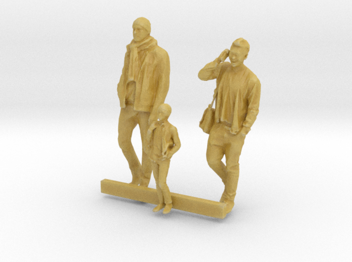 S Scale Men and Boy 3 3d printed