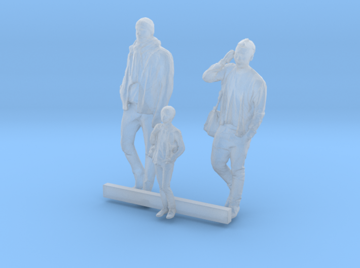 S Scale Men and Boy 3 3d printed