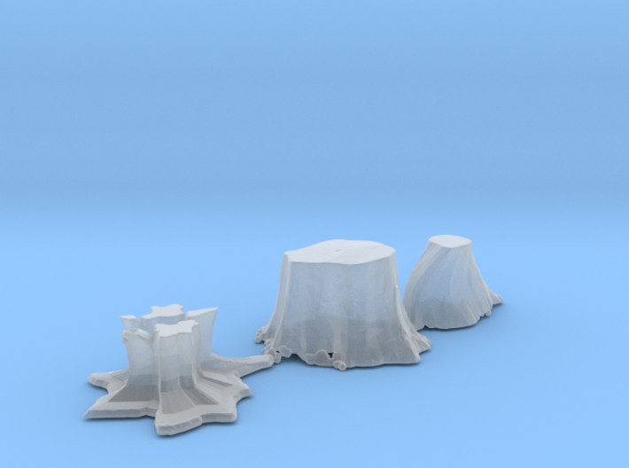 S Scale stumps 2 3d printed