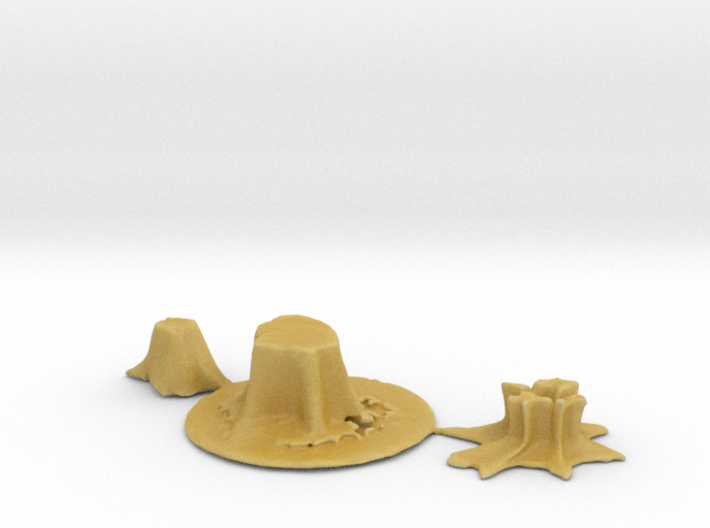 HO Scale stumps 2 3d printed