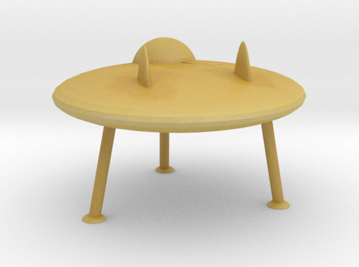 S Scale Flying Saucer 3d printed