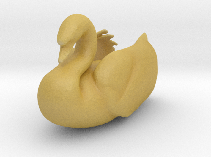 HO Scale Swan 3d printed
