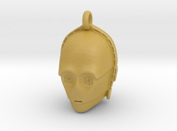 Star wars C3PO Pendant necklace all materials 3d printed