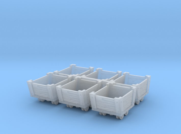 HO Scale Ore Cars 3d printed