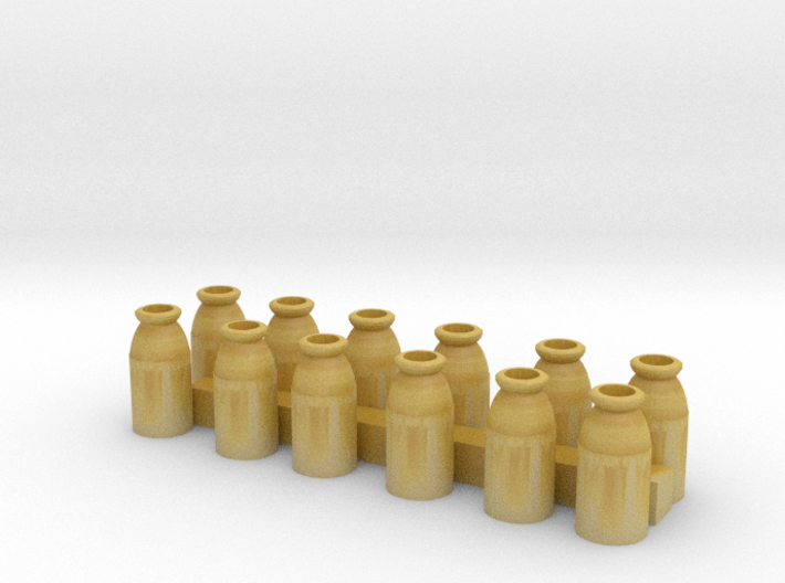 S Scale Milk Cans 3d printed