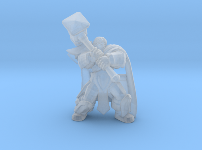 Uther Paladin Cleric DnD miniature for games rpg 3d printed