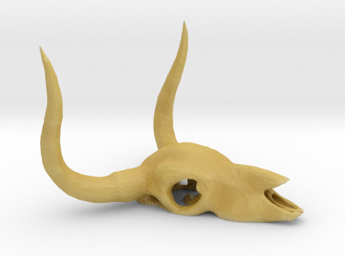 O Scale Cow Skull 3d printed 