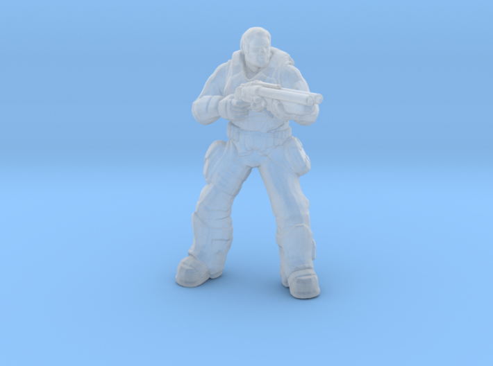 Gears of War Old Dom miniature for games and rpg 3d printed