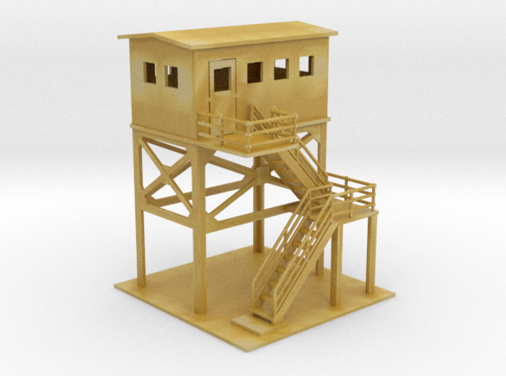 Track Side Tower Z Scale 3d printed 