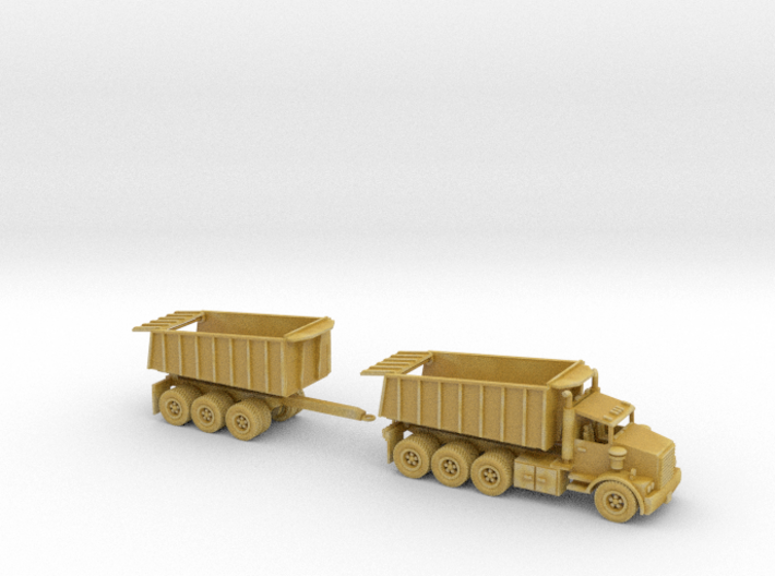 Dump Truck With Trailer Tri Axle N Scale 3d printed 