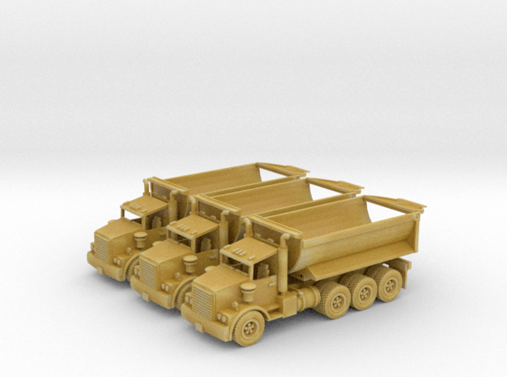 Tri Axle Cylinder Dump Truck Z Scale 3d printed 