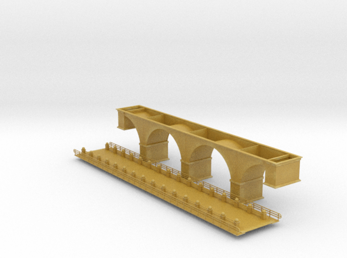 137 Ft Arch Bridge Z Scale 3d printed 