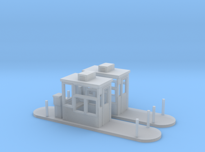 Parking Lot Booth N Scale 3d printed