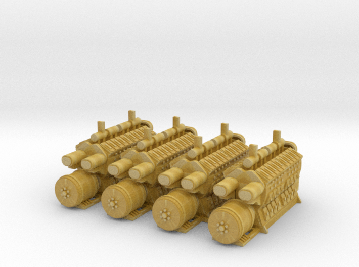 4 EMD 567Prime movers Z scale 3d printed 
