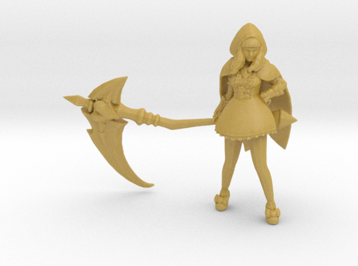 Red Riding Hood Beast Huntress miniature model dnd 3d printed