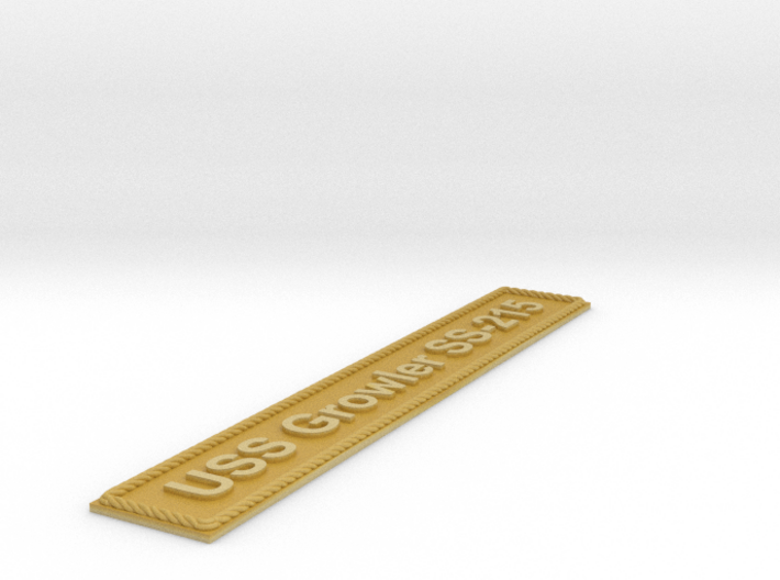 Nameplate USS Growler SS-215 (10 cm) 3d printed