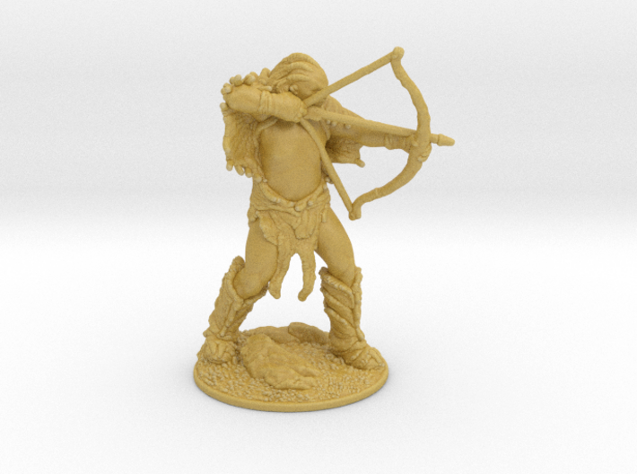 Orc Hunter miniature model fantasy games dnd rpg 3d printed