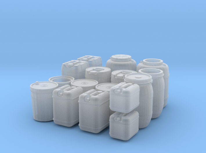 large liquid container set (1/35 scale) 3d printed