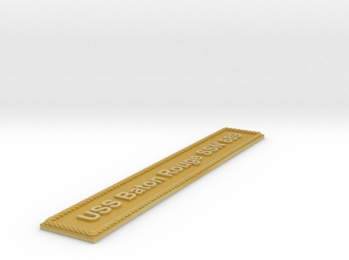 Nameplate USS Baton Rouge SSN 689 3d printed