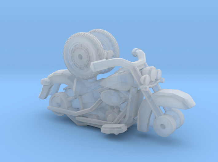 1/87 Scale Classic Soft Tail Motorcycle 3d printed