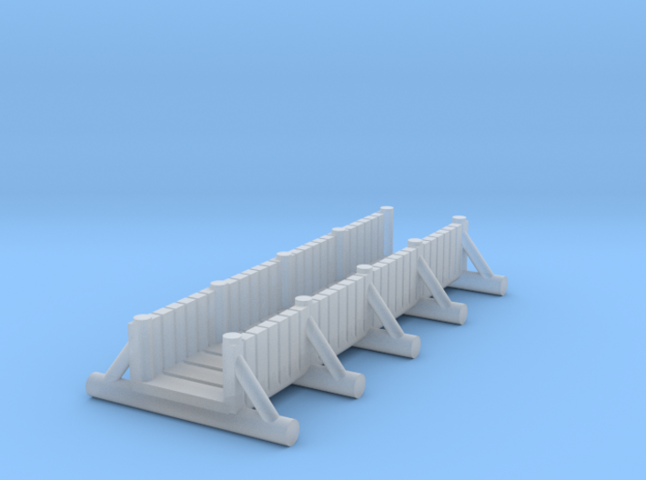 small foot bridge planked long 3d printed